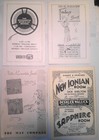 4 1940s Playbills  Vivien Leigh  Gertrude Lawrence  Pauline Lord  Clark Gable