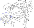Suzuki 250 Quad Runner  Lt4wd 300 King Quad Ltf4wdx Front Fender Battery Cover