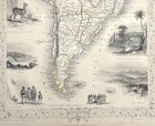 C1850 Original Hand-colored Engraved Map South America - J  Rapkin-j tallis