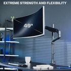 Vivo Pneumatic Arm Single Ultrawide Monitor Desk Mount For Computer Screens To