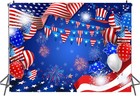 8x6ft July 4th Independence Day Backdrop American Flag Photography Backdrop N   