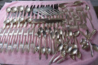 Vintage Tudor Plate Oneida Community Queen Bess   Ll   -- 97 Pcs  See  Video