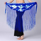 Lady Indian Belly Dance Scarf Skirt Sequin Long Fringe Waist Chain Accessory New