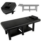 Black Heavy Duty Massage Table Adjustable Backrest Spa Tattoo Salon Beauty Bed