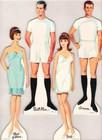 Vintage Uncut 1968 Bridal Party Paper Dolls pretty  1 Top Reproduction  1 Seller