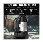 Lanchez 1 2 Hp 5200 Gph Submersible Sump Pump Cast Iron And Stainless Steel W   