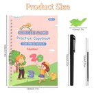 Grooved Writing Workbooks For Kids 3-5     Reusable Handwriting Practice  4 Pack