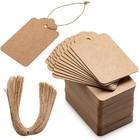 Kraft Paper Gift Tags With String Blank Scallop Hang Labels Wedding Diy Craft