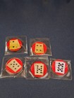 Lot Of 5 Poker Card Guard -pocket Pair- Coins
