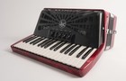 Hohner Bravo Iii 72 Chromatic Piano Key Accordion  pearl Red 