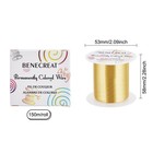 28 Gauge 164 Yards Jewelry Beading Wire Light Gold Tarnish Resistant Copper W   