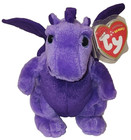 Ty Beanie Baby       Dwynwen         Purple Dragon Uk Exclusive Mwnmt Plush Stuffed Toy