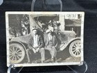 Vintage Photo Gentleman Resting On A Antique Automobile Early 1900   s