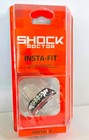 Shock Doctor Mouthguard Insta-fit  Youth Ages 8-  black White Fangs  No Boiling