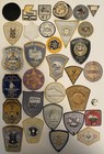 Lot Of 34 Various Police Patches Collection  K9  Sheriff  Vintage  Defunct  Etc 