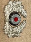 Original German Ww2 Visor Hat Wreath   Cockade Dated 1937