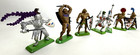 Vintage Britains Ltd Deetail Medieval Knights Figurines   Set Of 7   1971 1987