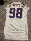 Darrion Scott 2004 Minnesota Vikings Game Worn Used Jersey  98 50 Autographed