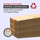 5 Pack Electric Guitar Cardboard Box Side Loading Corrugated 18  L X 6  W X 45
