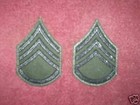 1 Pr  Orig Vietnam Era  Staff Sergeant  Subdued Rank   Patches Unissued