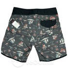Ezekiel Men s 8  Hybrid Board Shorts Swim Trunks Nwt - Gray Hawaii Aloha Pattern