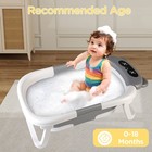 Foldable Baby Bath Tub Collapsible Newborn Safety Infant Shower Bathtub New