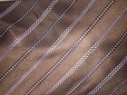 Nos Calvin Klein Brown Striped Silk Neck Tie 58  Length