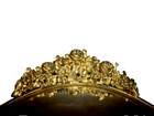 Matson Filigree Ormolu Vanity Mirror Tray Ornate Floral Roses 1960s Mid Century
