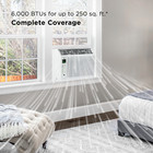 Tcl H6w24w 6000 Btu 250 Sq  Ft  Smart Window Air Conditioner