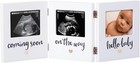 Triple Sonogram Keepsake Photo Frame  Gender Neutral Ultrasound Keepsake  Ide   