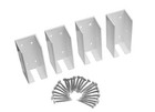 Vinyl Fence Brackets W  Screws   3 5  X 1 5   4-pack   Ms29993