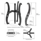 Chgimposs 12 Inch 2 Jaw   3 Jaw Gear Puller  Multifunction Standard Carbon St