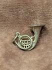 Vintage Sterling Silver 925 3d Figural French Horn Pendant Charm 1 Inch