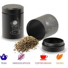 2 Pack Portable Storage Jars  Airtight Smell Proof Containers  Black black