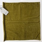 West Elm Pillow Cover 20   x20    Velvet   Linen Green   Cream