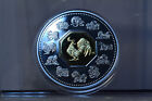 2005  15 Canada Year Of The Rooster Uncirculated Sterling Silver Proof Coin