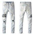 Jeans Men s High-end Size Distressed Personality Repair Slim Blue Vintage Denim