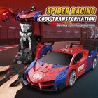 Spider Transforming Rc Car 2 4ghz Robot Toy With Lights 360   Spin Kids Gift