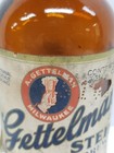 Gettelman   s Stein Brew Beer Bottle  Milwaukee Wi   Paper Label  Steinie Bottle