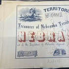 1860 Omaha City - Nebraska Territorial Warrant -  50 Canceled