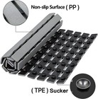 Bemiso Shower Mat Non Slip Bathtub 27 5 X 15 7 X Inches  Gray