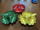 3 Vintage Anodized Aluminum Serving Trays     L  k 