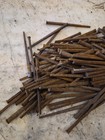 Lot Of 100 Plus Antique 3  Square  head Nails Rusty Patina Primitive