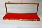 Oak Wood Display Case  9 X 25 X 2 For Arrowheads Knifes Collectibles   More 