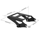 Detachable 2 Up Pack Mounting Luggage Rack Fit Fit For Harley Touring Fl 14-25
