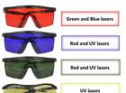 Safety Glasses Goggles Laser Uv Light Debris Protection Adults Adjustable Legs