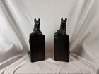 Vintage German Shepherd Dog Bookends Pair Bronze Tone Figural 7    Alsatian