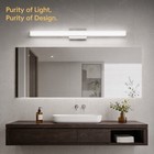 41   Vanity Light Led Bar Modern Nickel Bathroom Over Mirror Wall Sconce Fixture