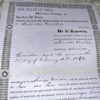 1854 Pre-civil War Harrison County Ohio Probate Judge Guardianship Decree Oh