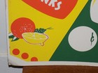 Vintage Hood Thirst Beater Drink Double Sided Store Cardboard Sign
